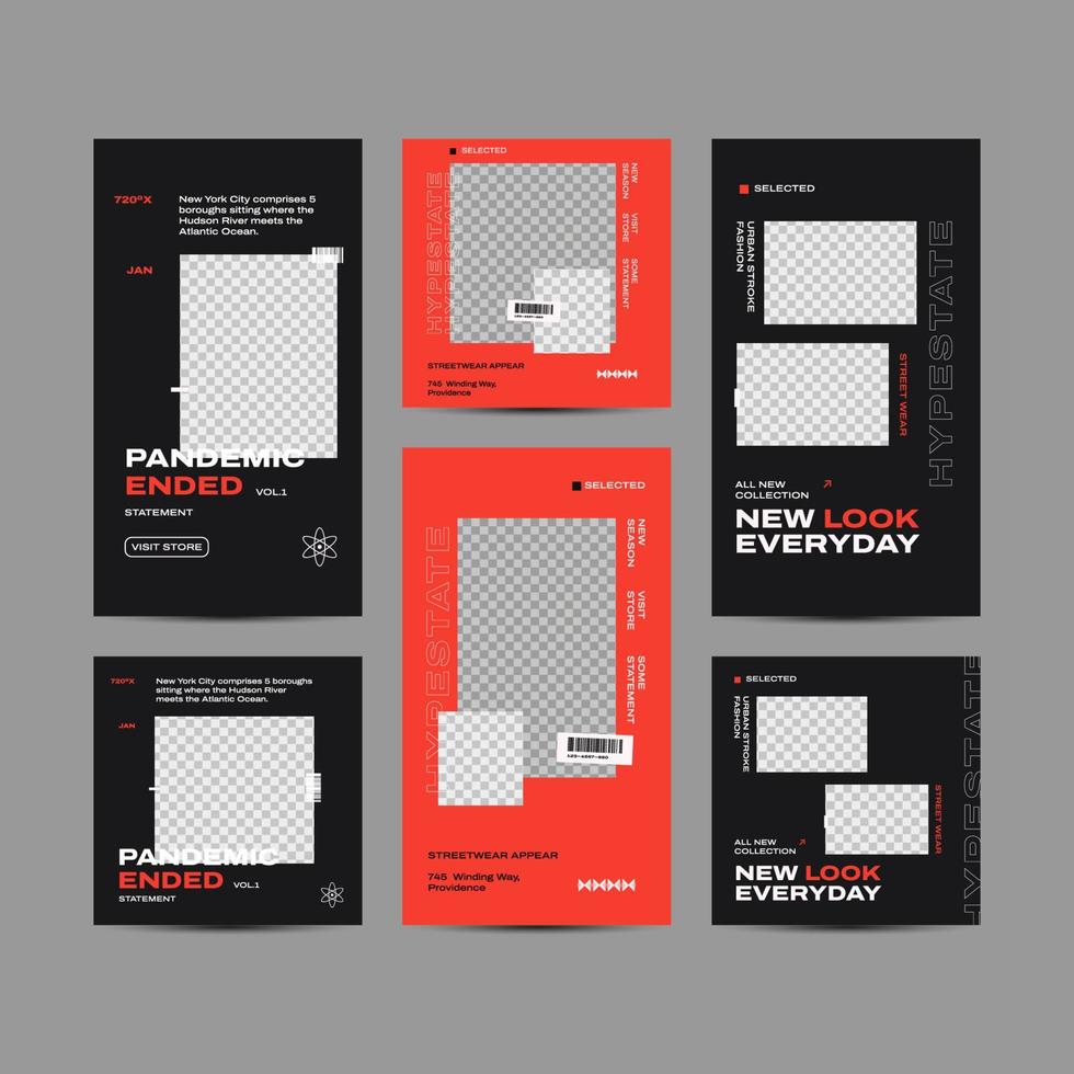 Urban Style Template for Digital Marketing Social Media Post Template vector