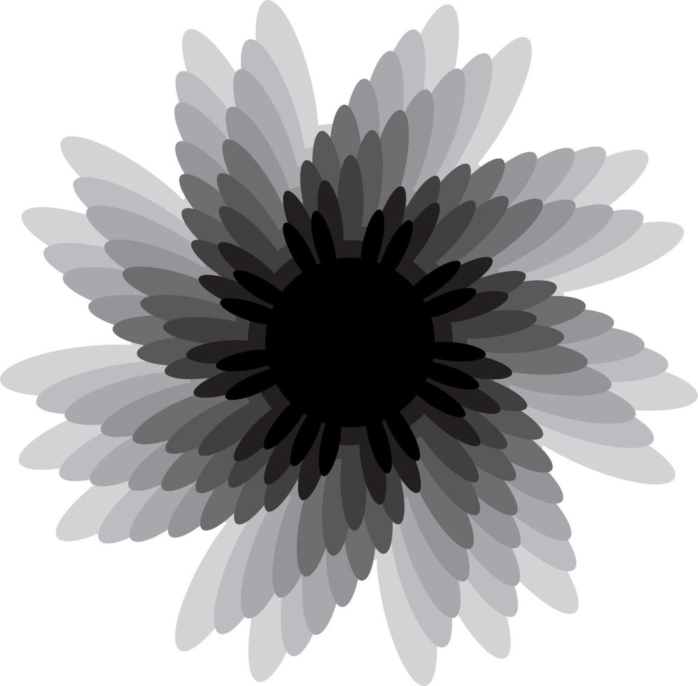 mandalas en monocromo vector