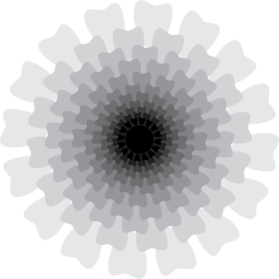 mandalas on monochrome vector