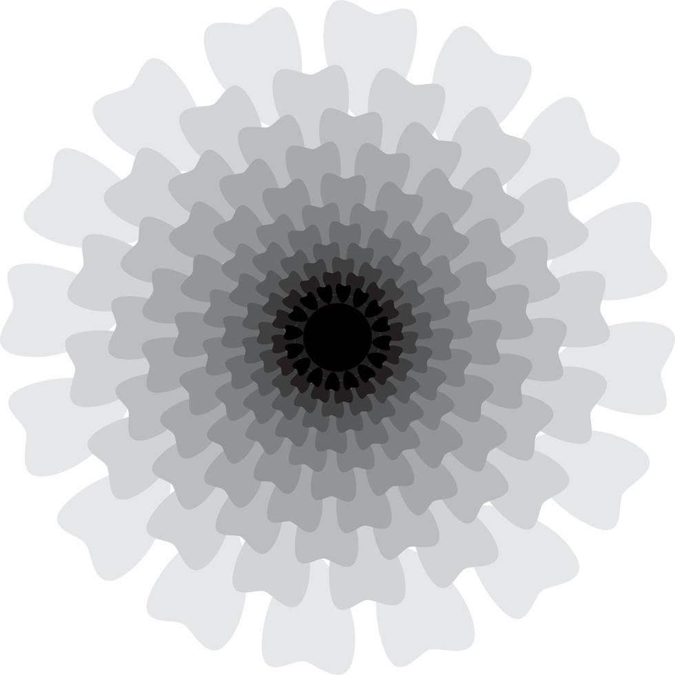 mandalas on monochrome vector