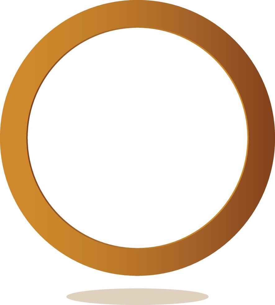 free vector golden thick ring