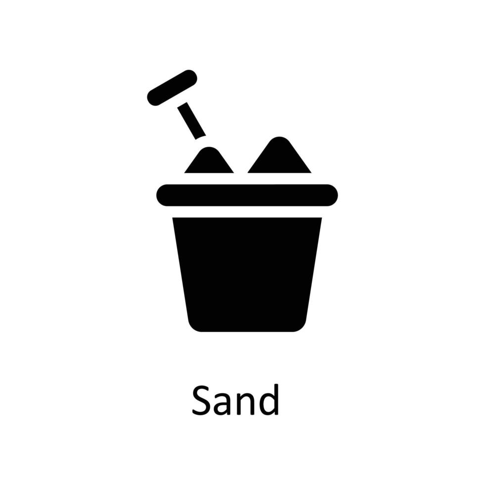 Sand  Vector  Solid Icons. Simple stock illustration stock