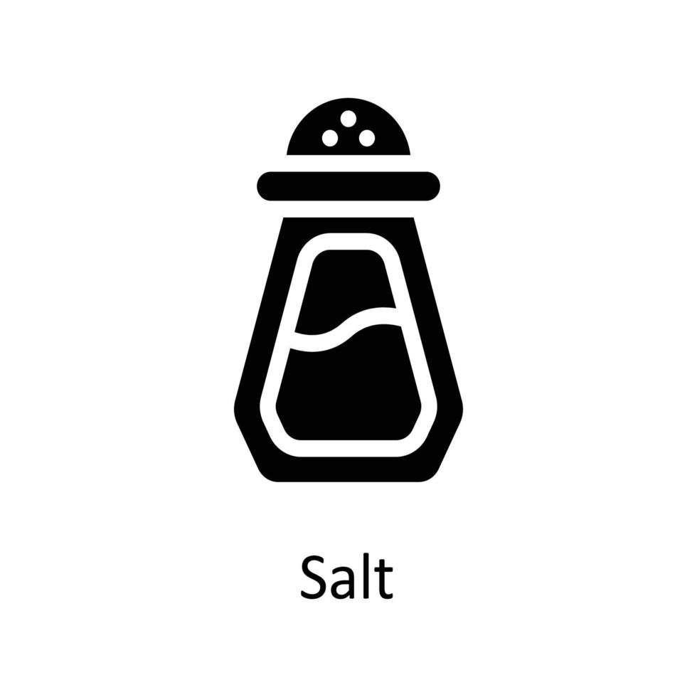 Salt Vector  Solid Icons. Simple stock illustration stock