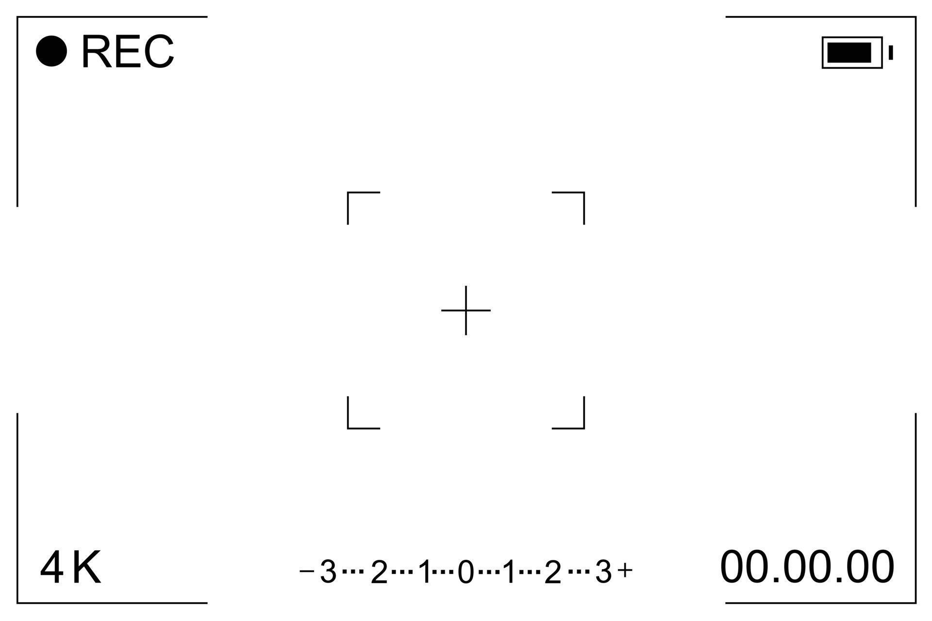 Simple digital camera recording interface 21962542 Vector Art at Vecteezy