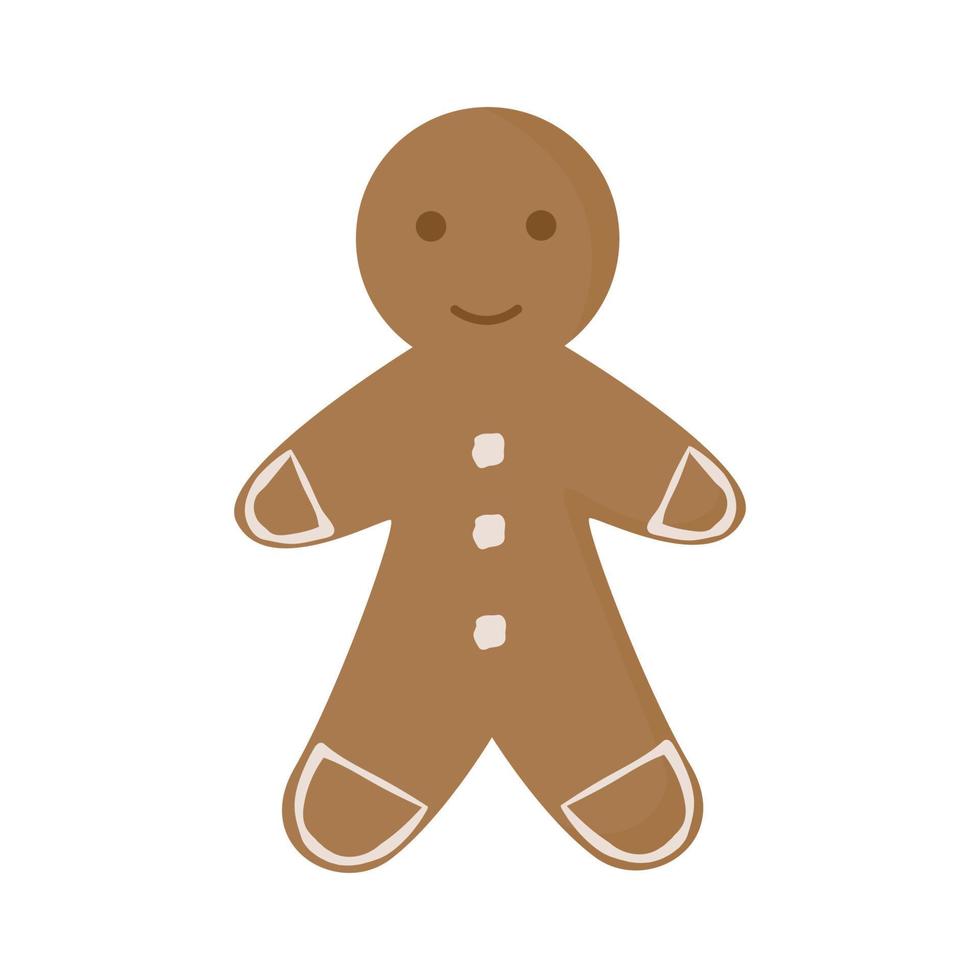 The character. Gingerbread Man. Gingerbread man cookie. Vector illustration
