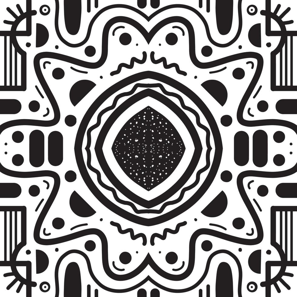 Black and white doodle vector illustration. hand drawn line arts abstract backgrounds geometric pattern for print, wallpaper, banner, poster, wall art, decorative