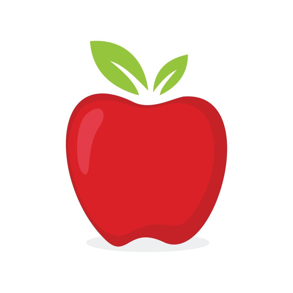 Red apple icon design vector