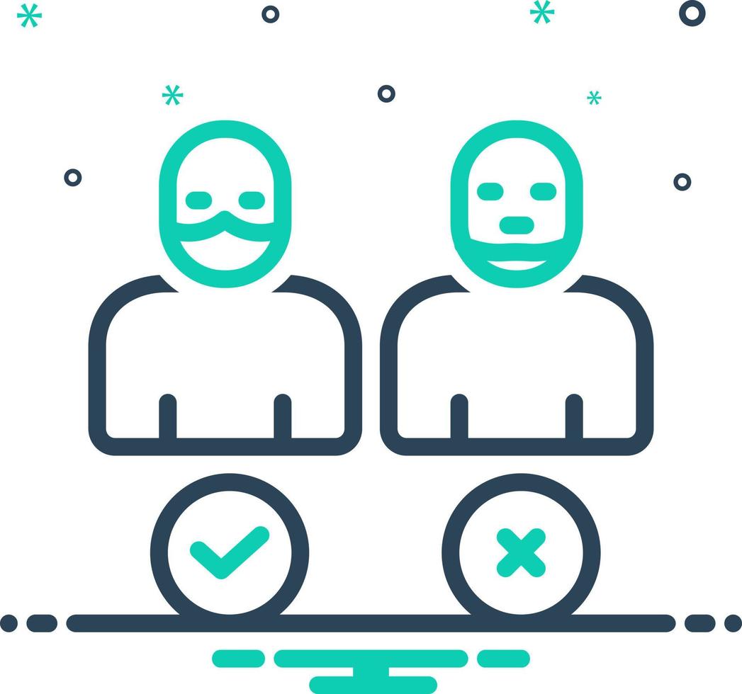 mix icon for properly vector