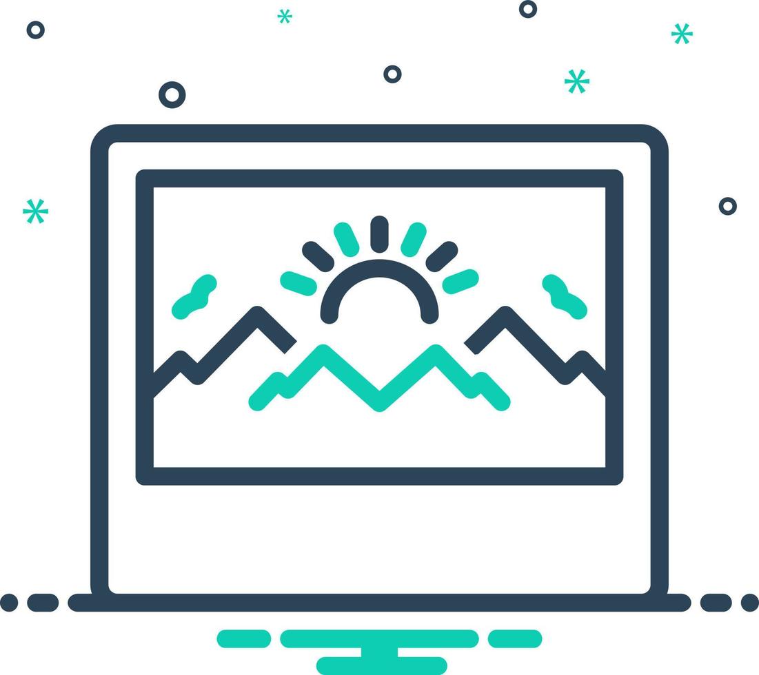 mix icon for thumbnail vector