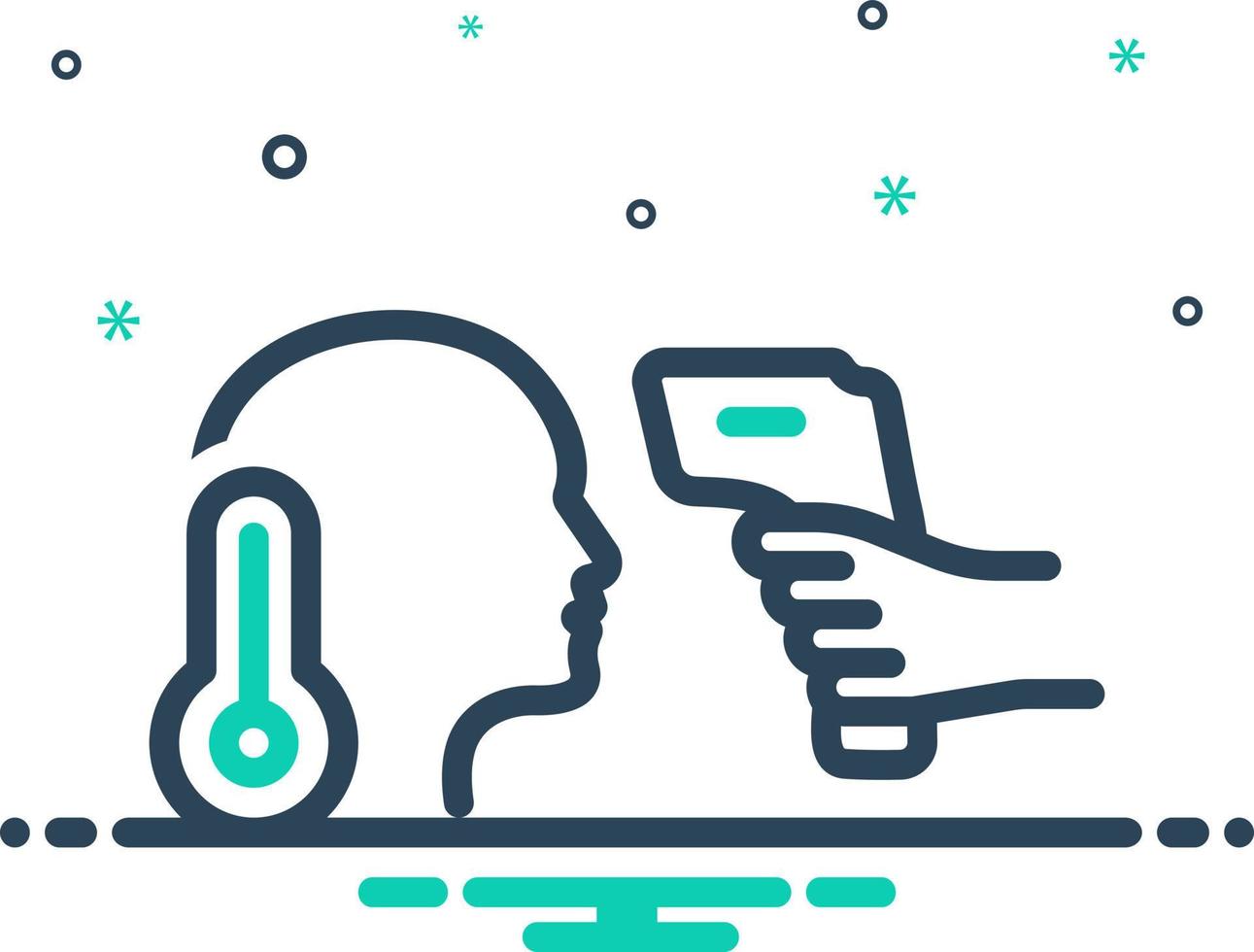 mix icon for temperatures vector