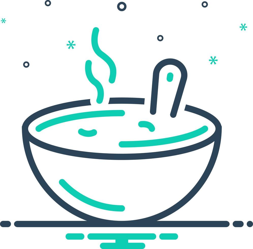 mix icon for soup vector