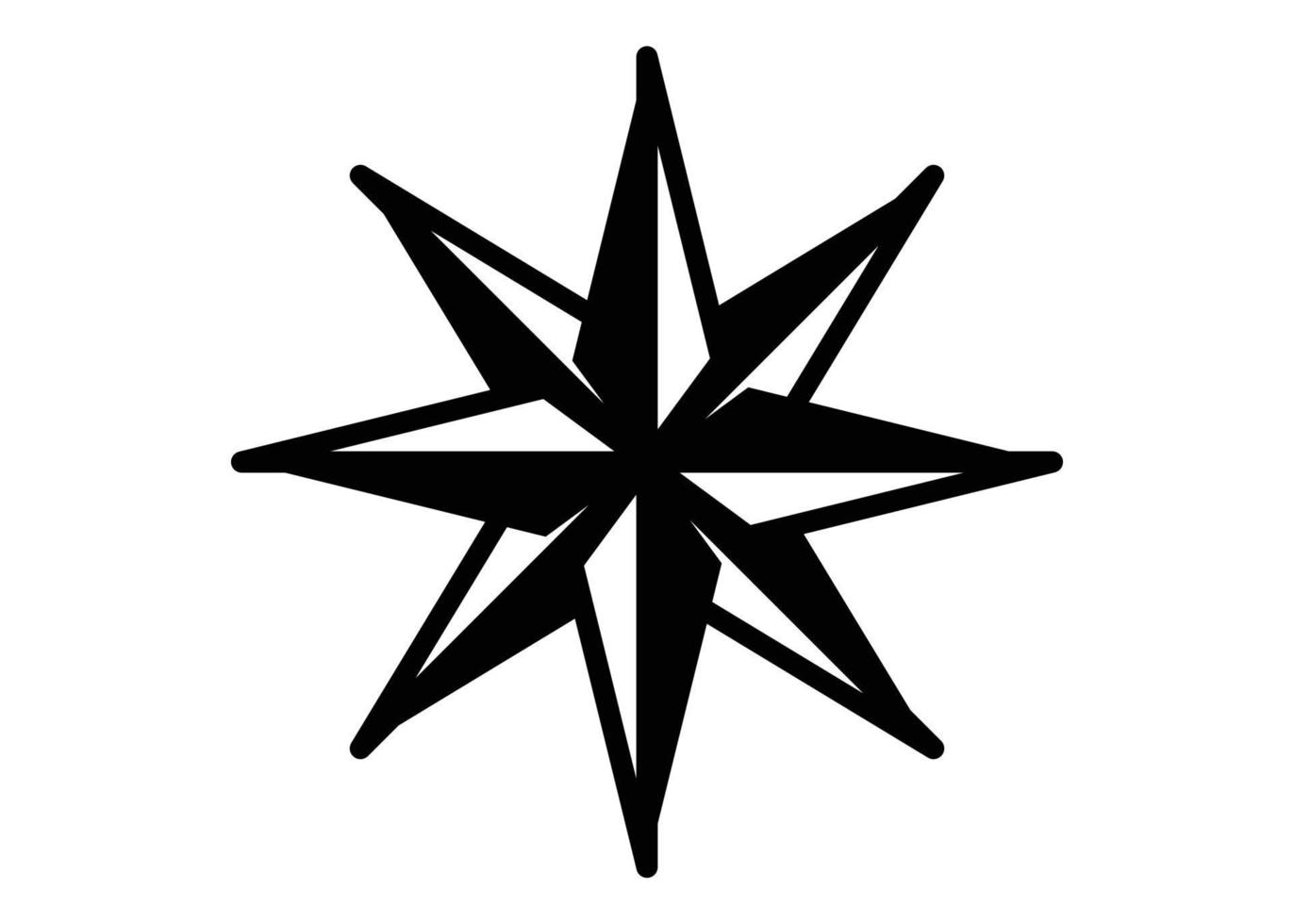 Compass icon logo design template isolated illustration vector