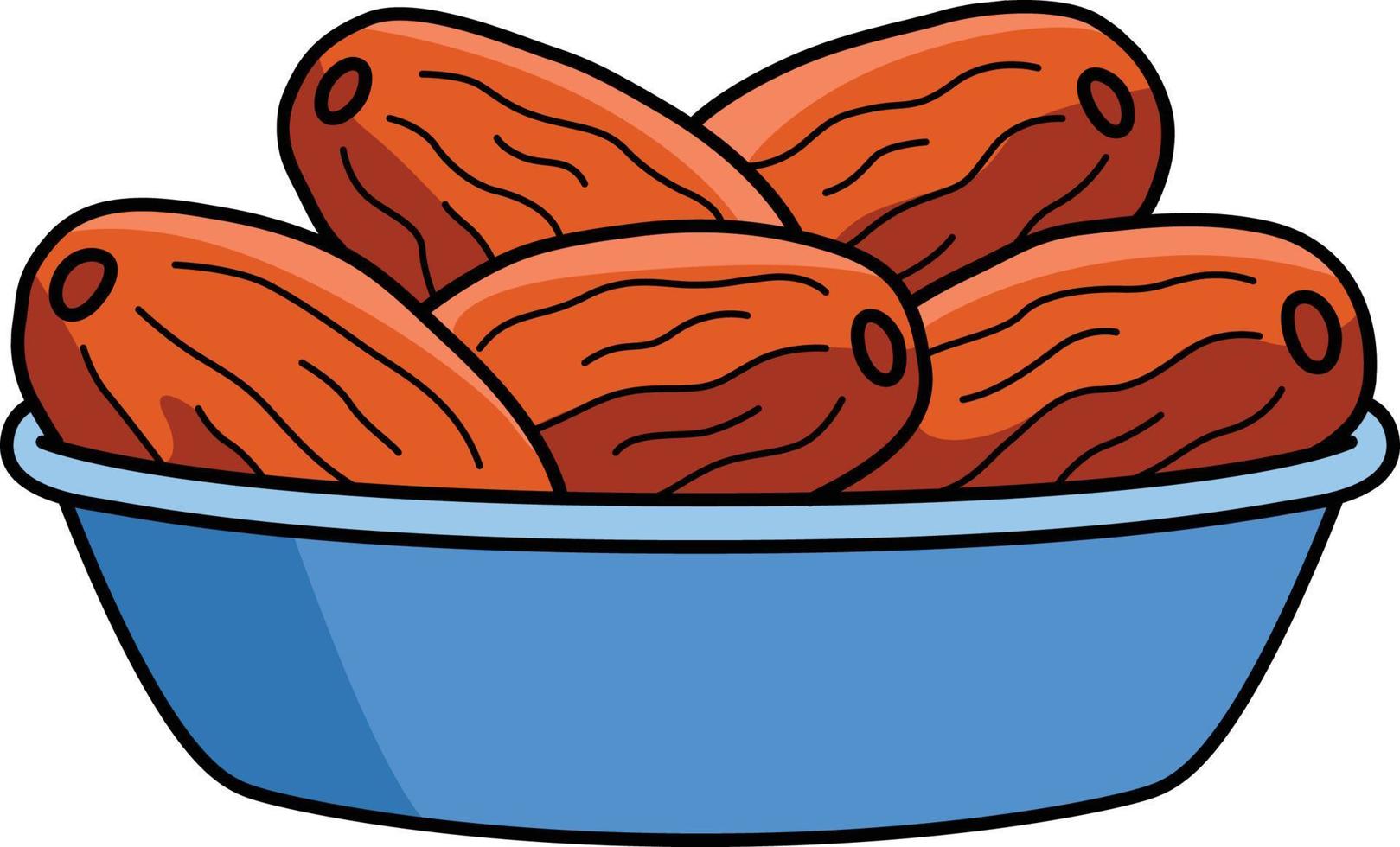 Dried Date Cartoon Colored Clipart Illustration 21964571 Vector Art at