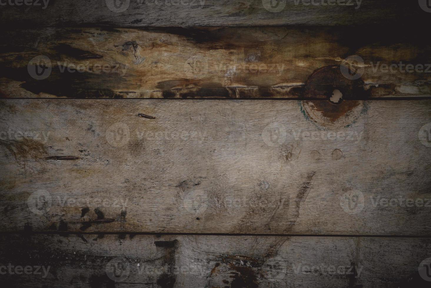 Empty old wooden background. Vintage color of wooden texture. photo
