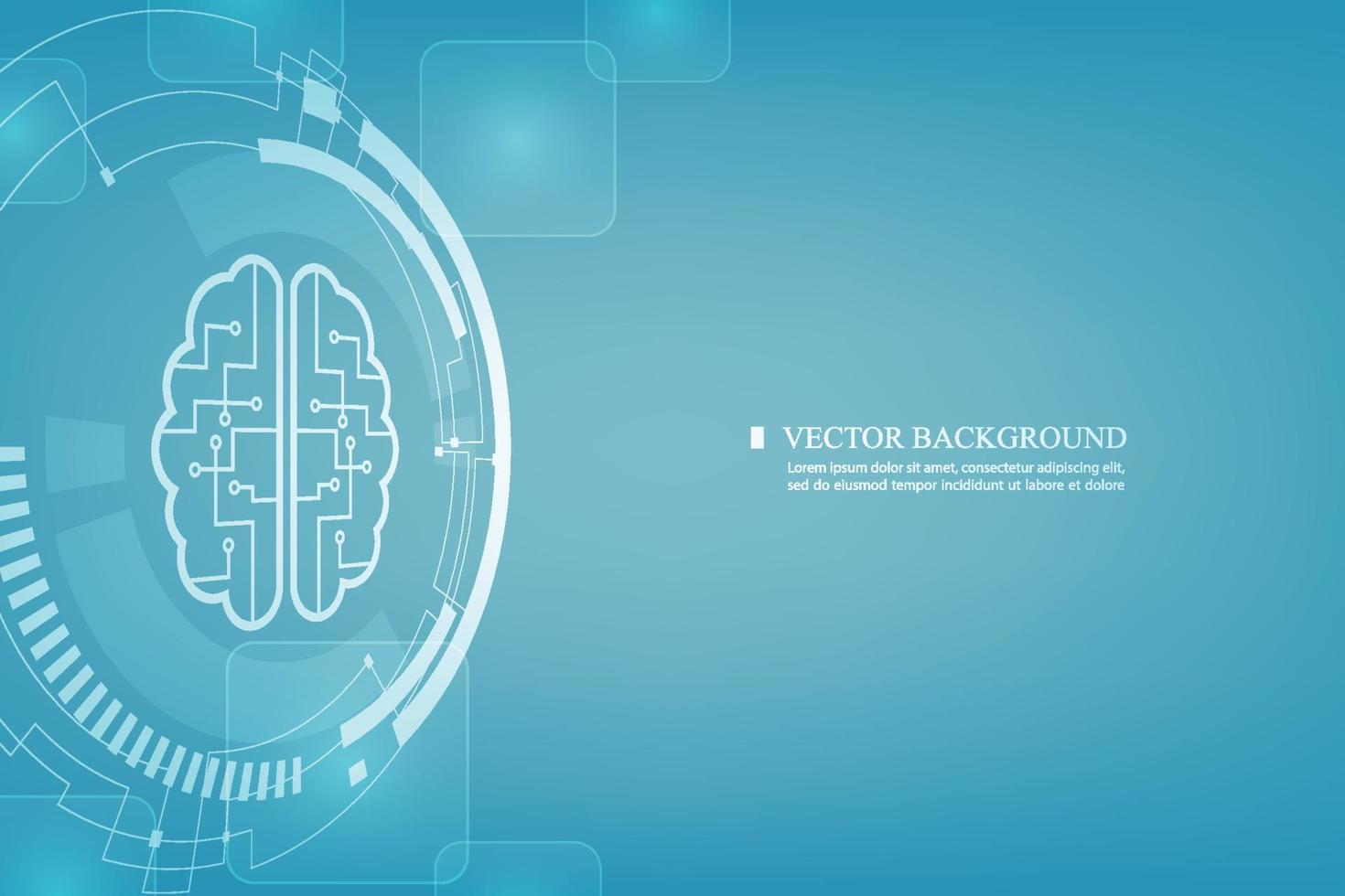 Vector technology cyber computer artificial intelligence vector background