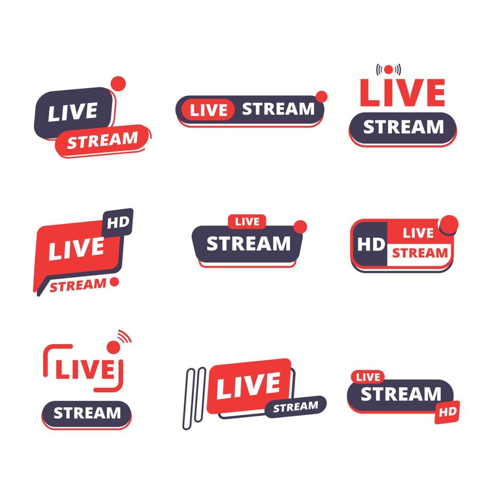 General Live Streaming Logo vector