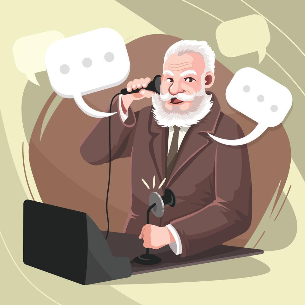 Alexander Graham Bell Concept vector