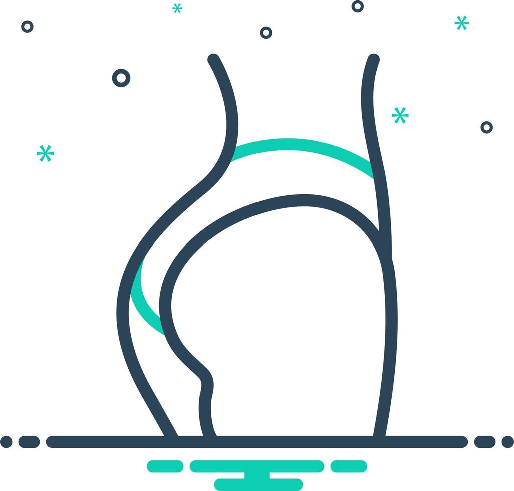 mix icon for booty vector