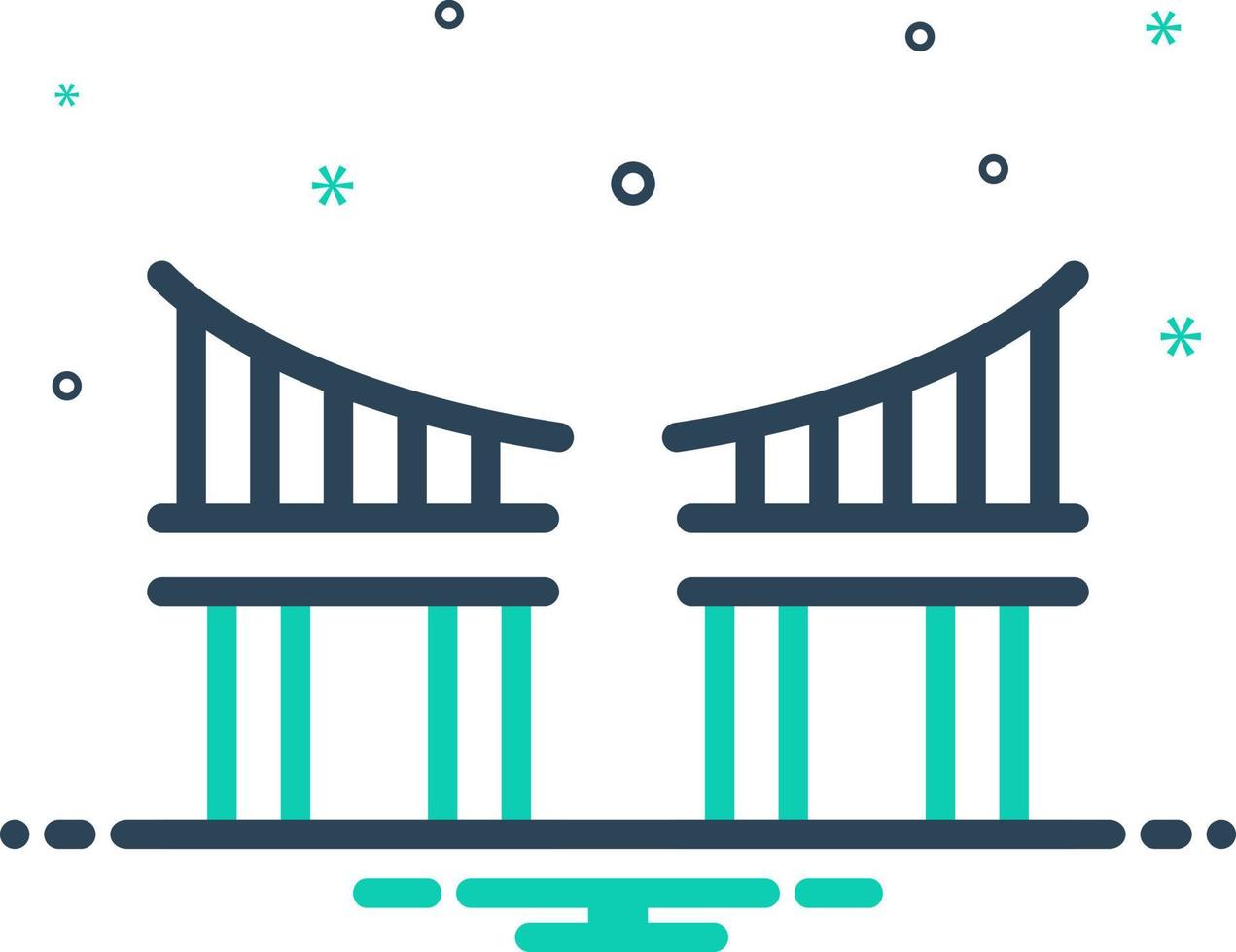 mix icon for gaps vector