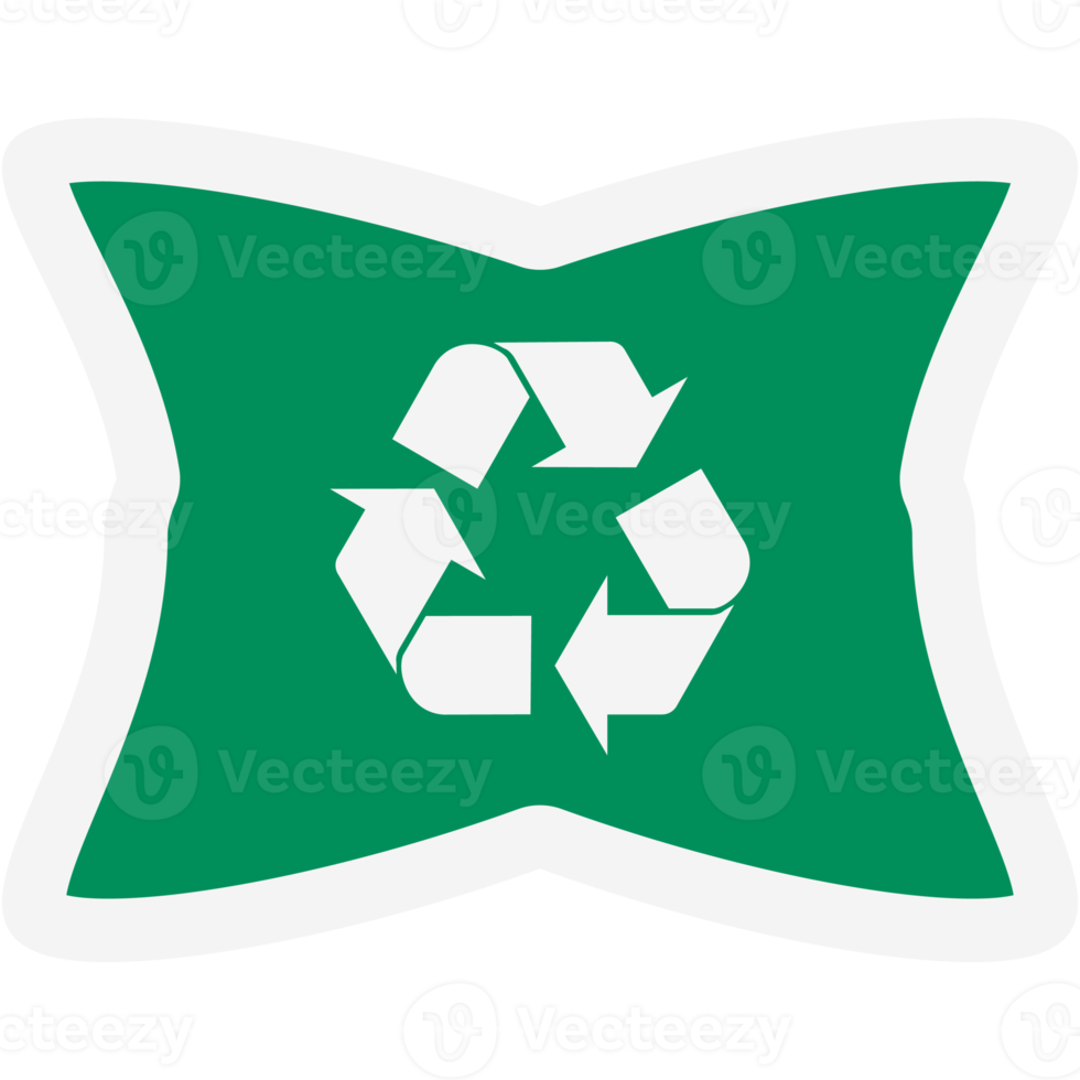 Sticker Recycle Material Recycling Life Zero Waste Lifestyle 21966900 PNG