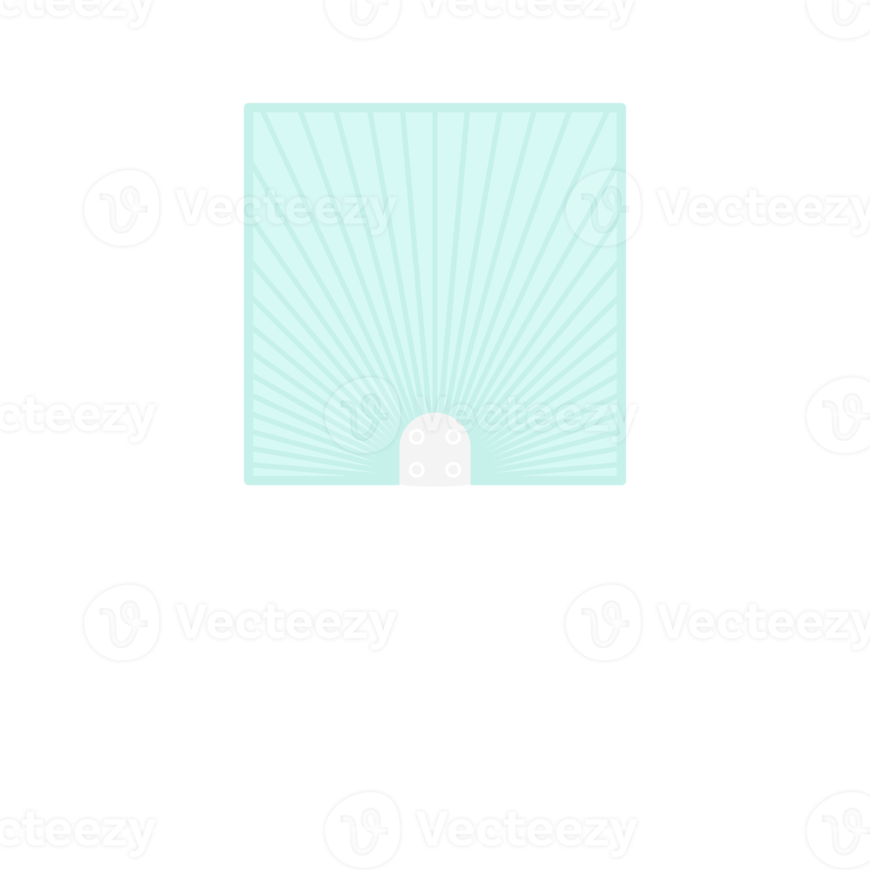 Striped Aesthetic Manual Handle Hand Fan png