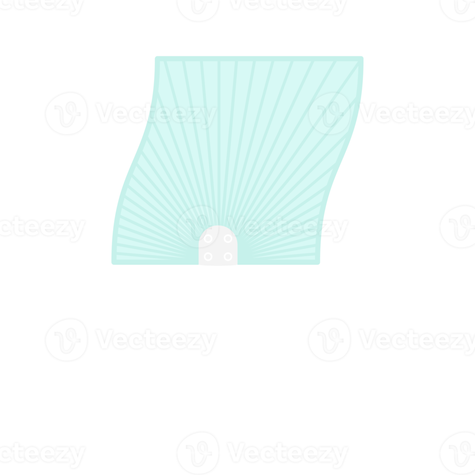 Striped Aesthetic Manual Handle Hand Fan png