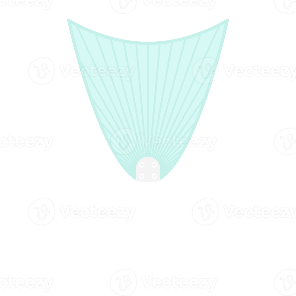 Striped Aesthetic Manual Handle Hand Fan png