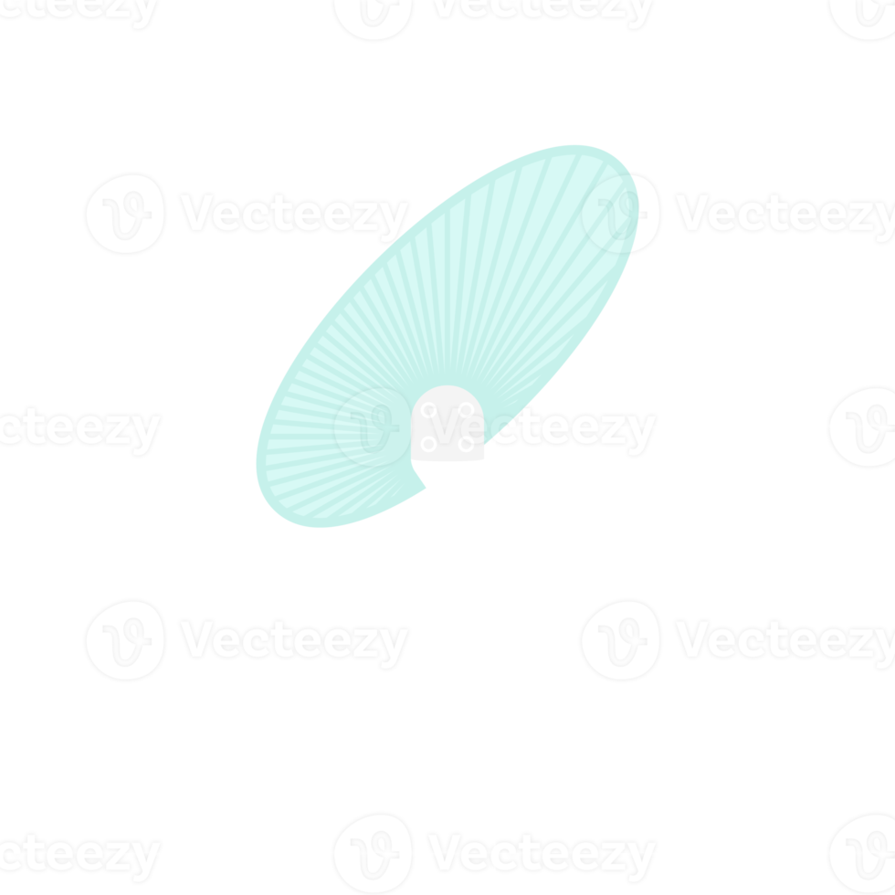 Striped Aesthetic Manual Handle Hand Fan png