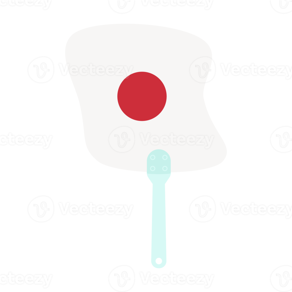 esthetisch handleiding omgaan met hand- ventilator Japan vlag png