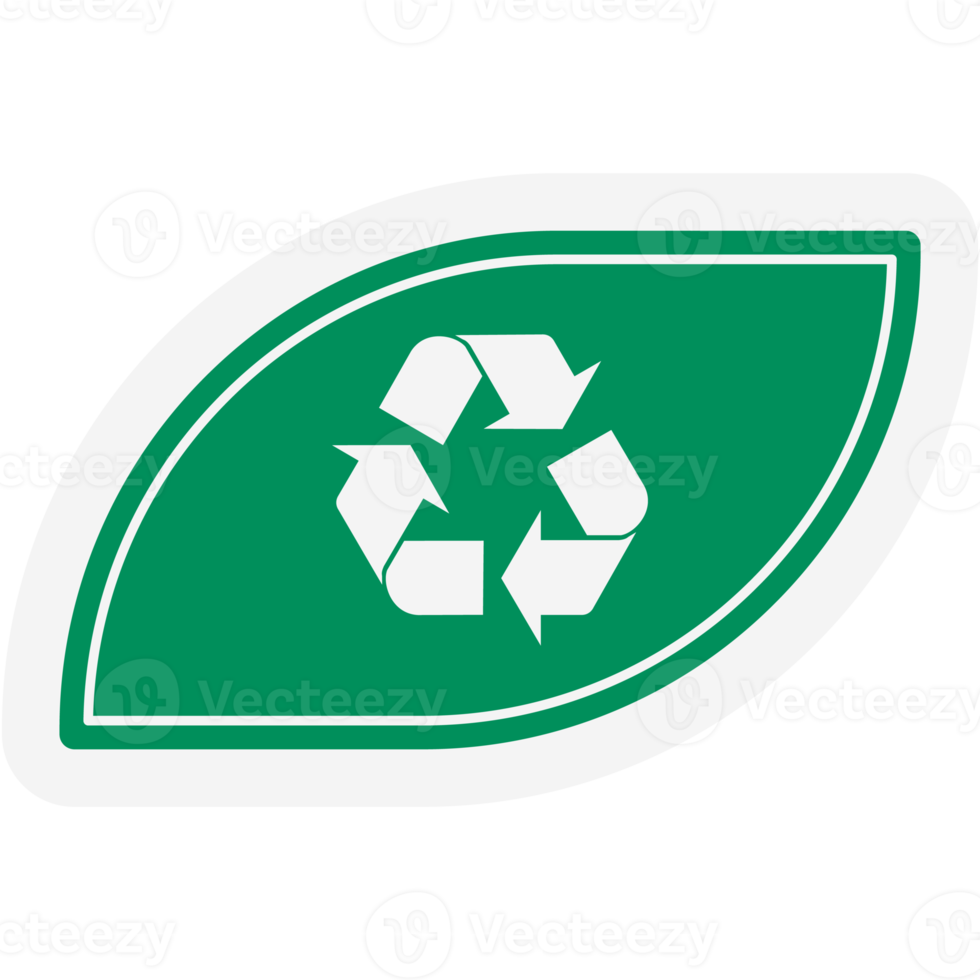 Sticker Recycle Material Recycling Life Zero Waste Lifestyle png