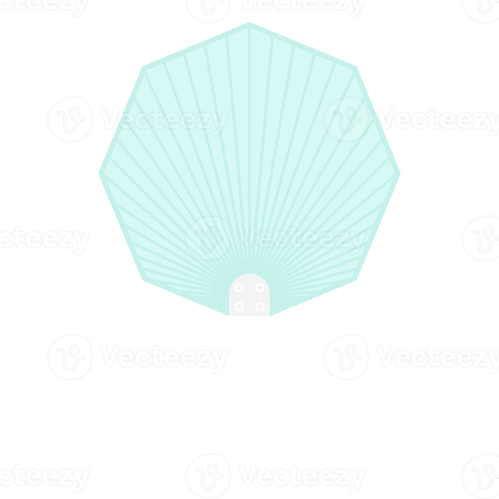 Striped Aesthetic Manual Handle Hand Fan png