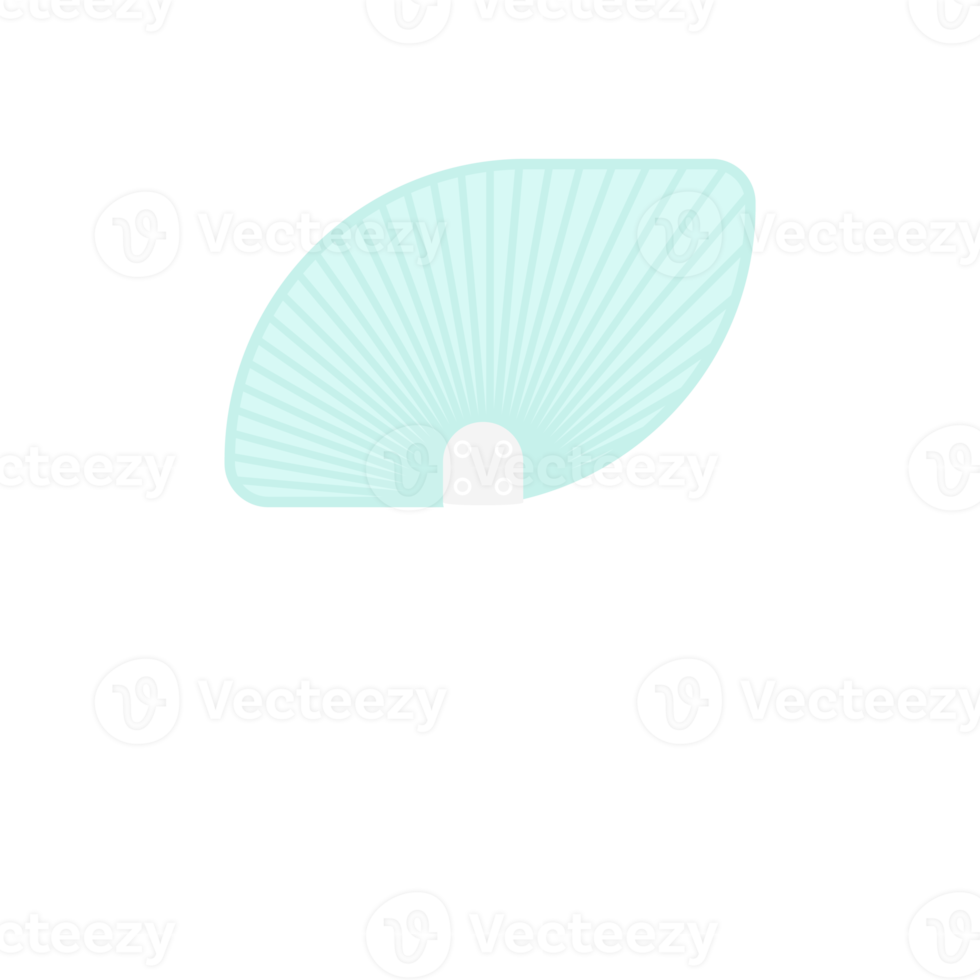 Striped Aesthetic Manual Handle Hand Fan png