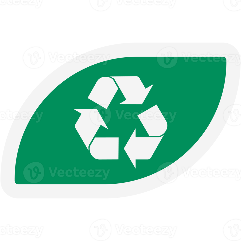 Sticker Recycle Material Recycling Life Zero Waste Lifestyle png