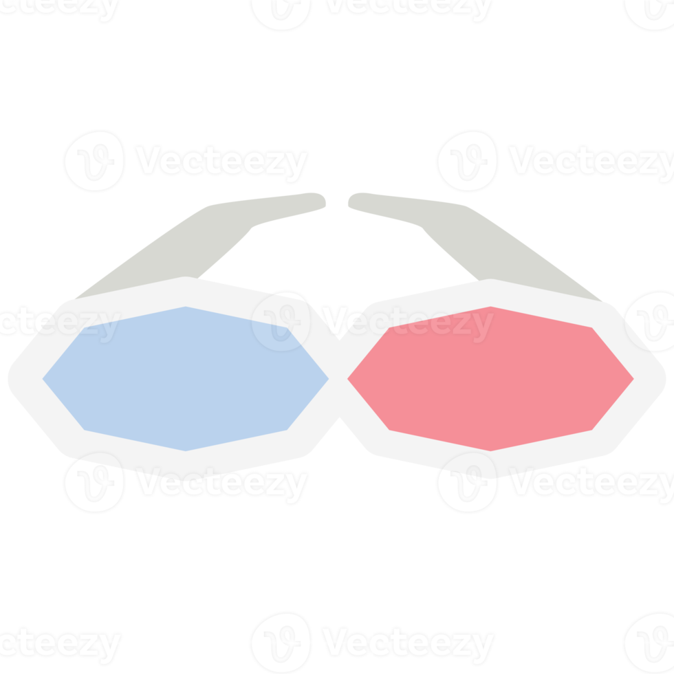 3d bril stofbril bioscoop retro lenzen gepolariseerd zonnebril png