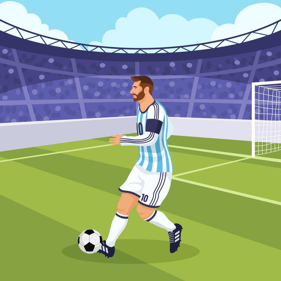 World Best Football Player vector