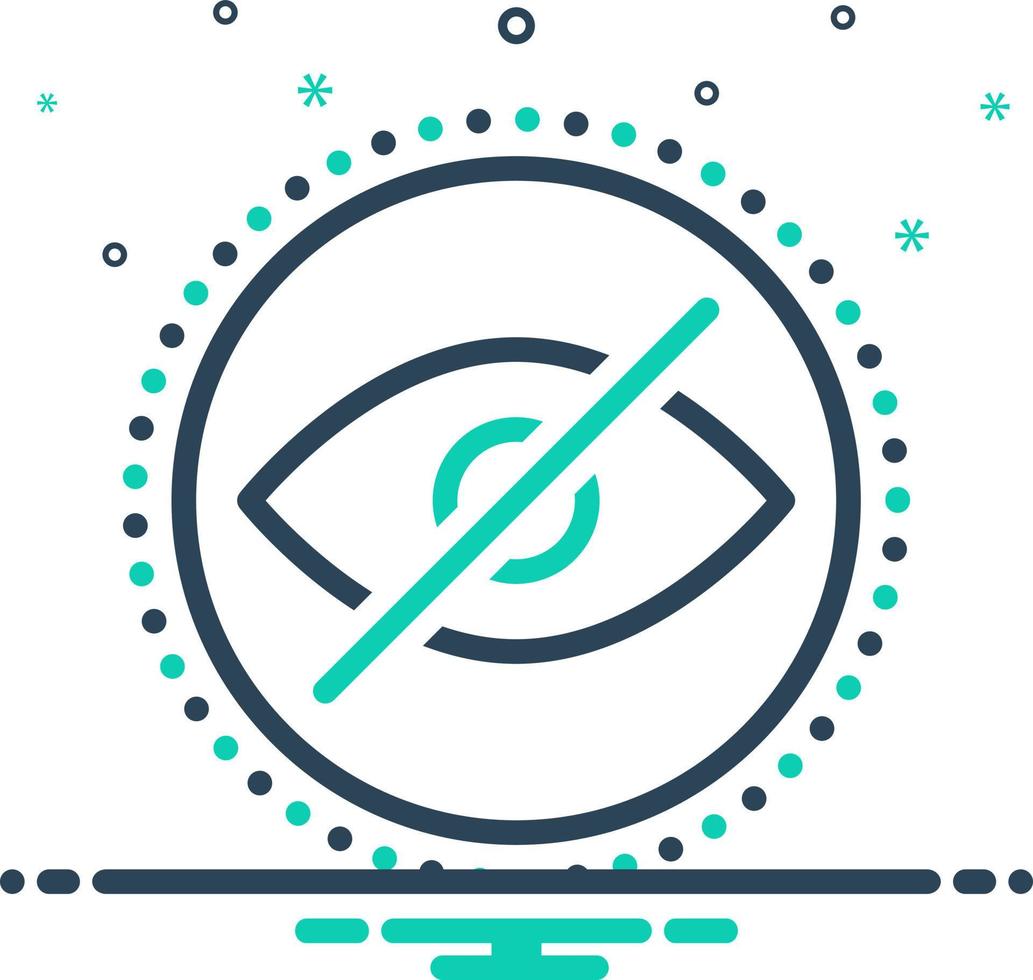 mix icon for impaired vector