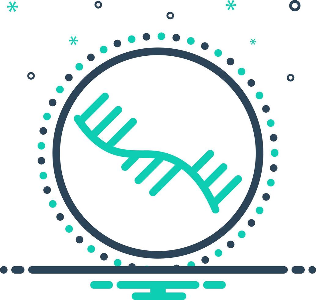 mix icon for mrna vector