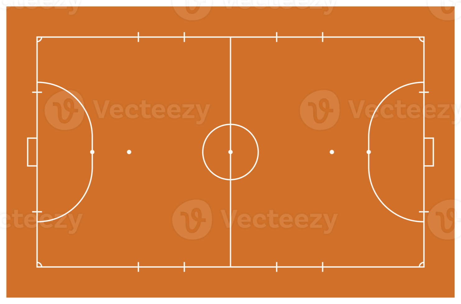 futsal tribunal ou intérieur football champ disposition pour illustration, pictogramme, infographie, Contexte ou pour graphique conception élément. format png