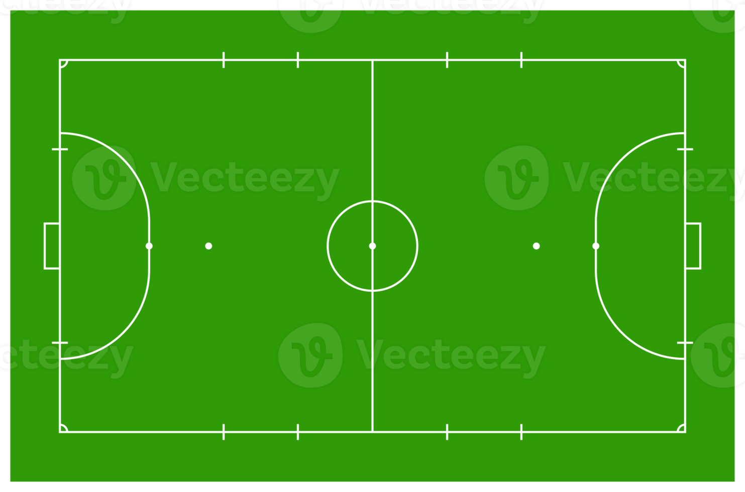 futsal Tribunale o interno calcio campo disposizione per illustrazione, pittogramma, infografica, sfondo o per grafico design elemento. formato png