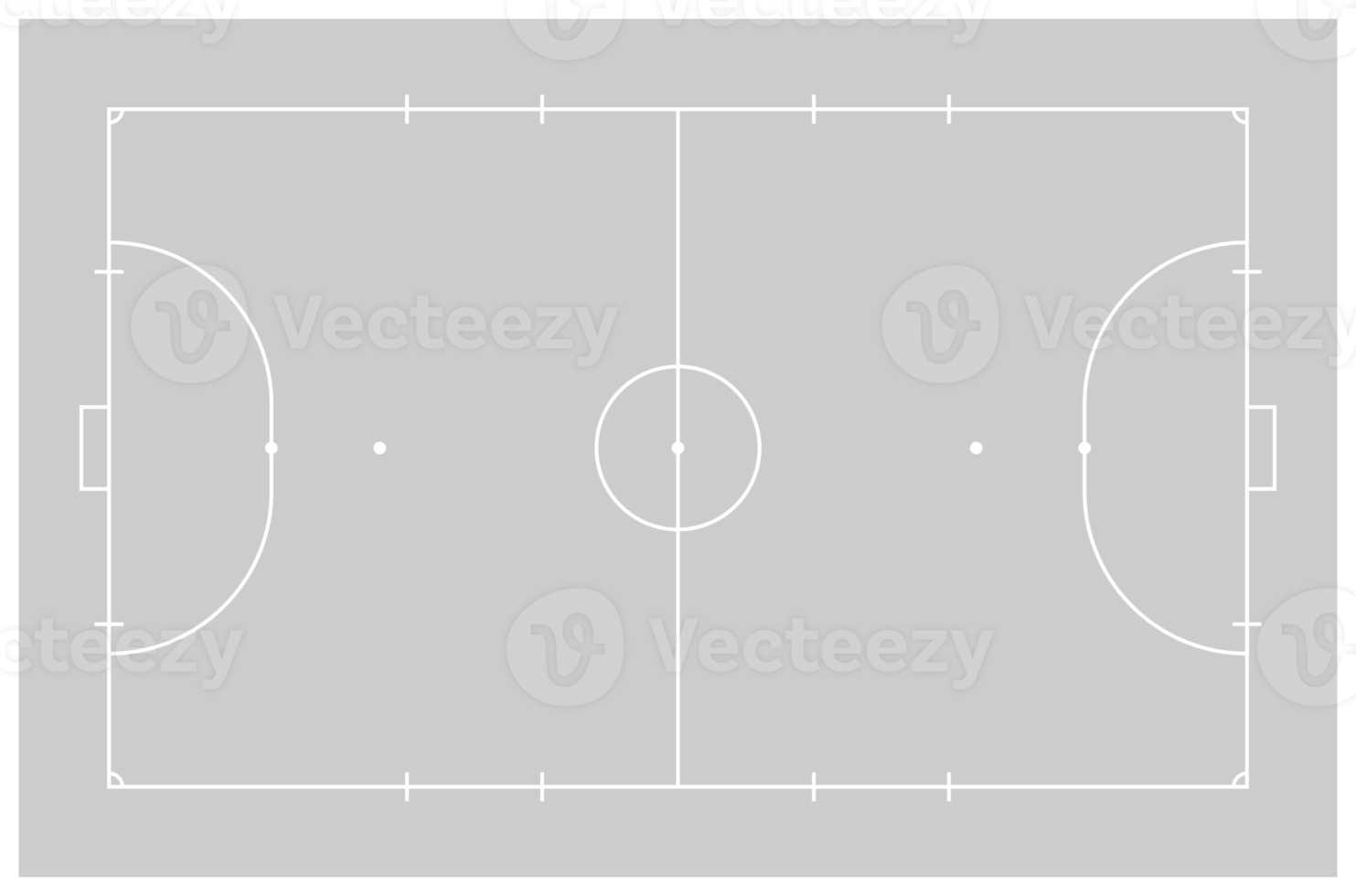 Futsal Gericht oder Innen- Fußball Feld Layout zum Illustration, Piktogramm, Infografik, Hintergrund oder zum Grafik Design Element. Format png