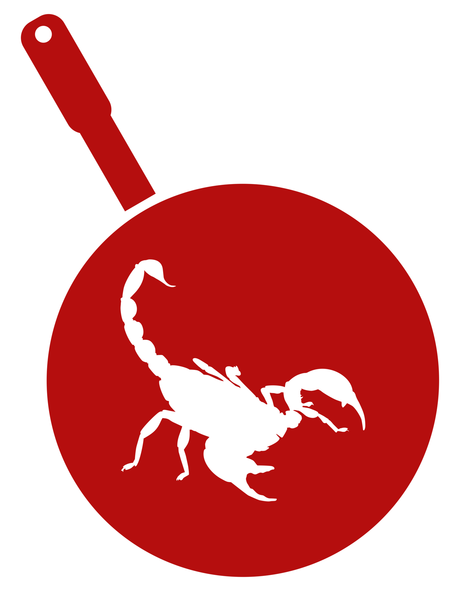 tildeling åndelig Modstander Scorpion on the Pan Silhouette for Bizarre or Extreme or Exotic Food,  Traditional Food in Asian Country, Culinary Sign for Icon Symbol, Apps,  Pictogram, Logo, Website, or Graphic Design Element. PNG 21967599