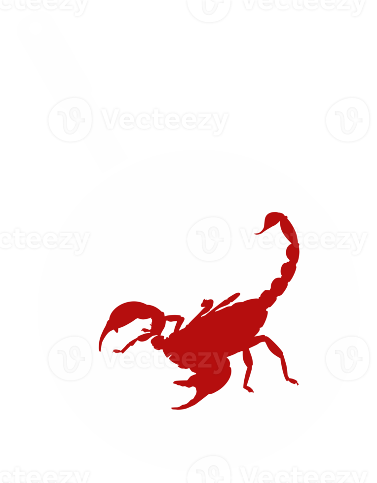 Scorpion on the Pan Silhouette for Bizarre or Extreme or Exotic Food, Traditional Food in Asian Country, Culinary Sign for Icon Symbol, Apps, Pictogram, Logo, Website, or Graphic Design Element. PNG