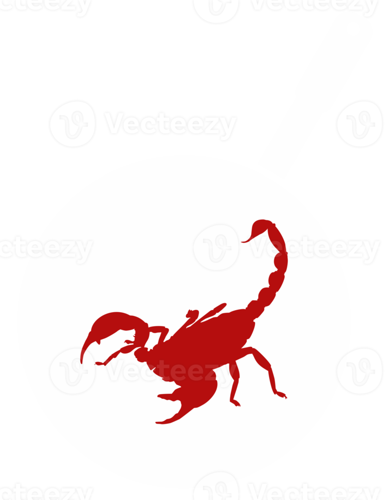 Scorpion on the Pan Silhouette for Bizarre or Extreme or Exotic Food, Traditional Food in Asian Country, Culinary Sign for Icon Symbol, Apps, Pictogram, Logo, Website, or Graphic Design Element. PNG