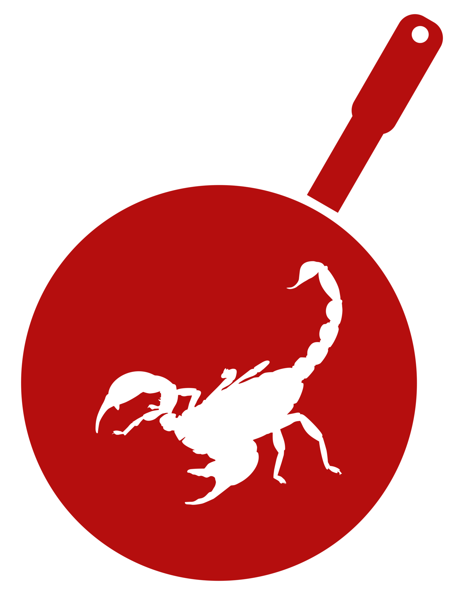 Scorpion on the Pan Silhouette for Bizarre or Extreme or Food, Traditional Food in Culinary Sign for Icon Symbol, Apps, Pictogram, Logo, Website, or Graphic Design Element. PNG 21967644 PNG