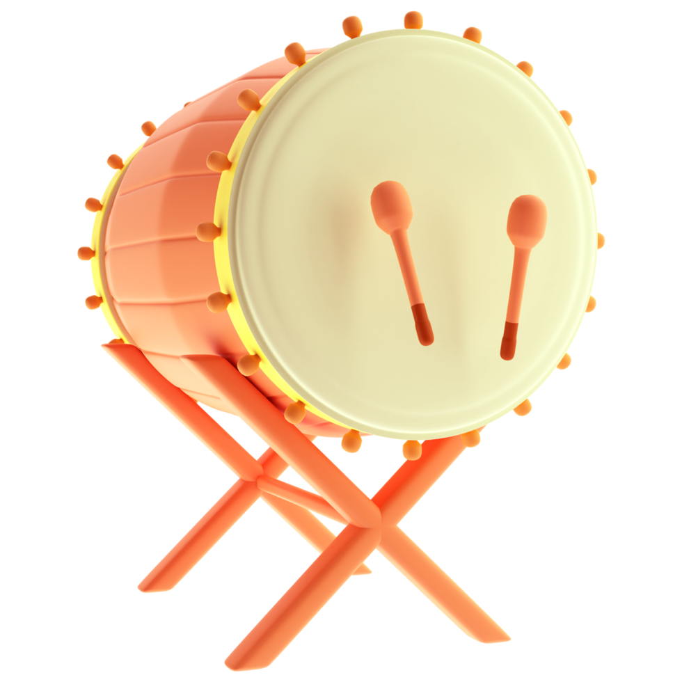 3d ramadan icon drum png