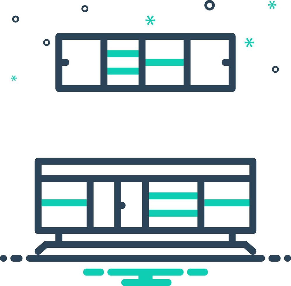 mix icon for cabinet vector