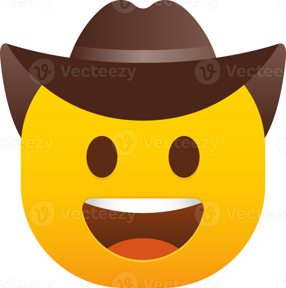 vaquero sombrero emoji png