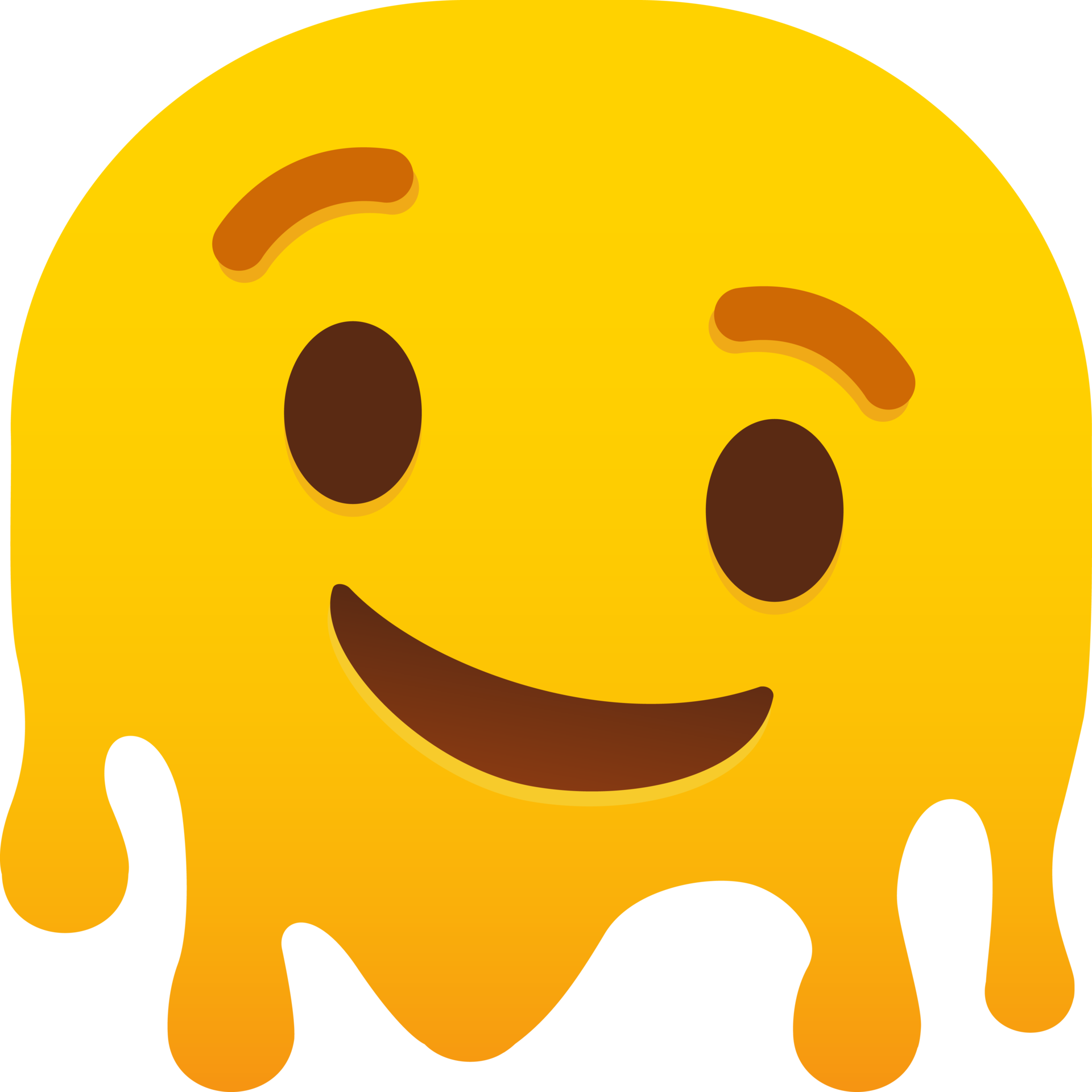 Melting Face Emoji 21968105 PNG
