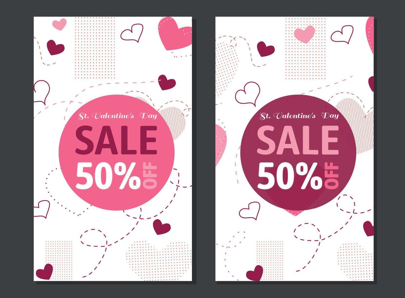 A banner for Valentine's Day. vector