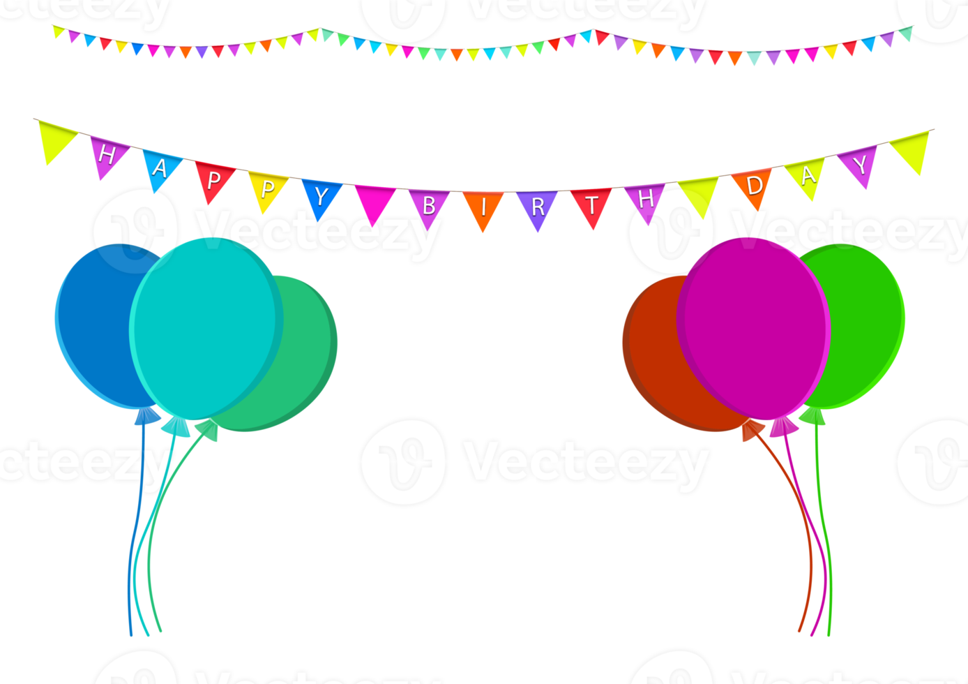 graphics festival flag with the text happy birthday for the backdrop background illustration transparency png